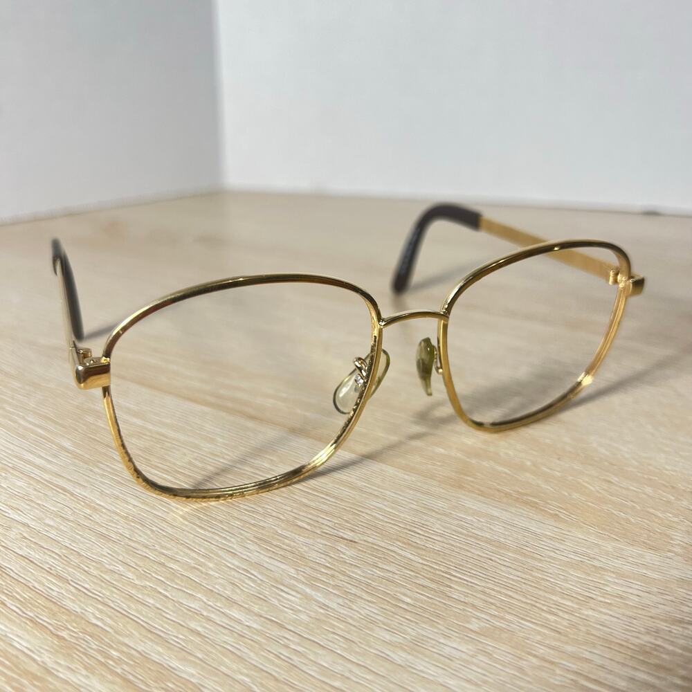 Titmus T501 GLD CS82 Z87 USA Eyeglasses FRAMES ONLY Gold 57-16-140